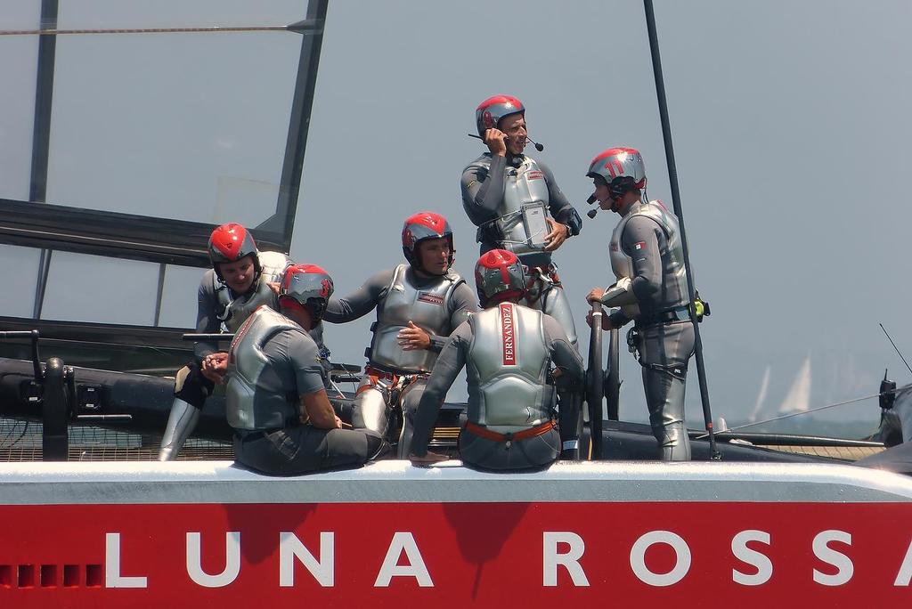 Luna Rossa - Louis Vuitton Cup, Round Robin 3, Race 2, July 20, 2013 photo copyright John Navas  taken at  and featuring the  class