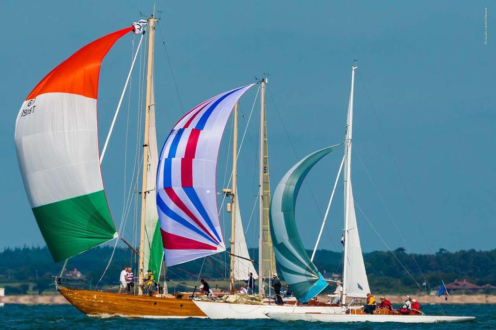 Cowes, United Kingdom, 11/07/2013
Panerai Classic Yacht Challenge 2013
Panerai British Classic Week 2013
Cuilaun, Clarionet and Gluckauf

Ph: Panerai / Guido Cantini / seasee.com photo copyright  Panerai/Guido Cantini/Sea See http://www.seasee.com/ taken at  and featuring the  class