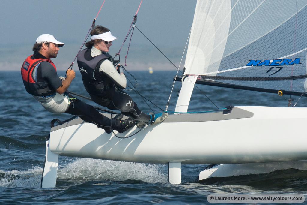 2013 Nacra 17 World Championship - Besson/Riou racing photo copyright  Laurens Morel. taken at  and featuring the  class