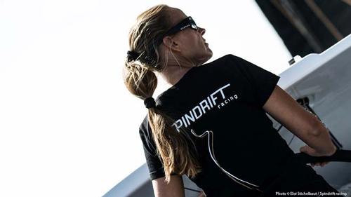 The first sailing sessions on Spindrift 2, Dona Bertarelli ©  Eloi Stichelbaut