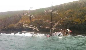 tragic end to a grand old ship - Astrid photo copyright  SW taken at  and featuring the  class