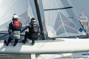 Besson and Riou racing - 2013 Nacra 17 World Championship photo copyright Laurens Morel taken at  and featuring the  class