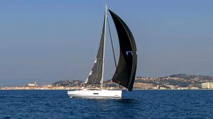 Elan 400 with spinnaker photo copyright  SW taken at  and featuring the  class