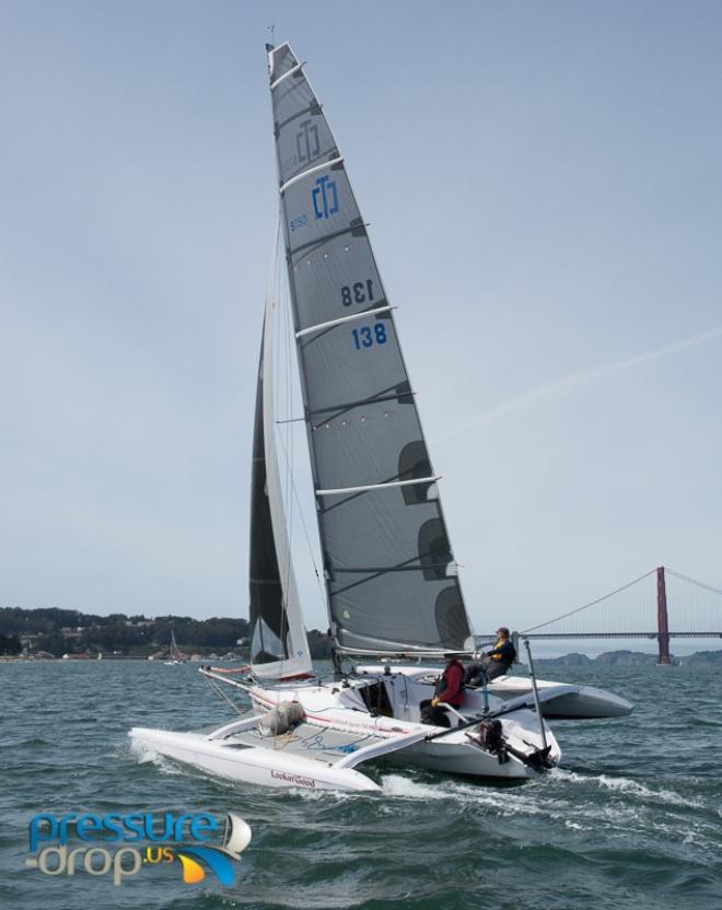 The race for 1st overall monohull was decided as Adam Spiegel & Geoff McDonald cruised through the finish line on the J-105 Jam Session with 03:30:25 elapsed, correcting out to 04:06:18 and 1st overall in the entire regatta! - 2015 SSS Corinthian Regatta © Pressure Drop . US