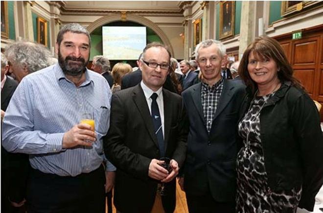 Ian Dickson, Andy Johnston, Jim Lampkin  and Jane Johnston © Cathal Noonan/Inpho