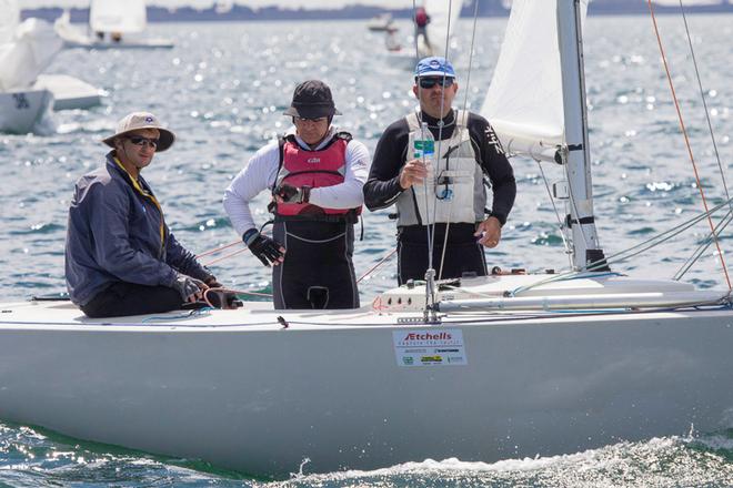 Overall leaders – Magpie – Michael Coxon, James Mayo and Richie Allanson. - 2015 Etchells Victorian State Championship ©  John Curnow