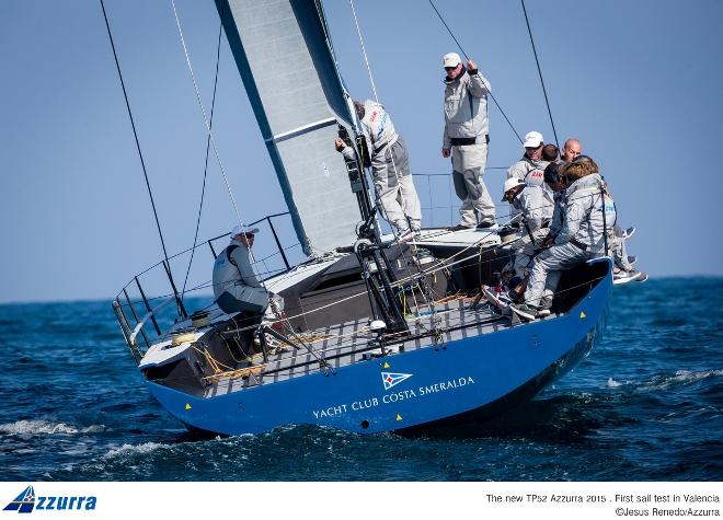 Azzurra's first sail test - 52 Super Series 2015 ©  Jesus Renedo / Azzurra