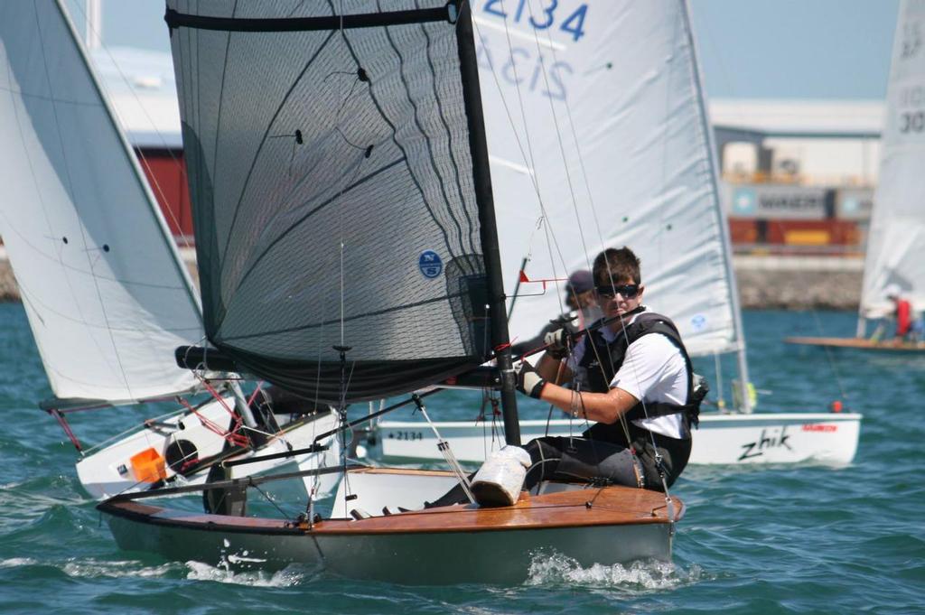 Carey Shelley (Richmond Yacht Club) Racing Feb 28 at the 2015 3.7 Class NI Champs expertly run by TYPBC photo copyright Jo Maidment taken at  and featuring the  class