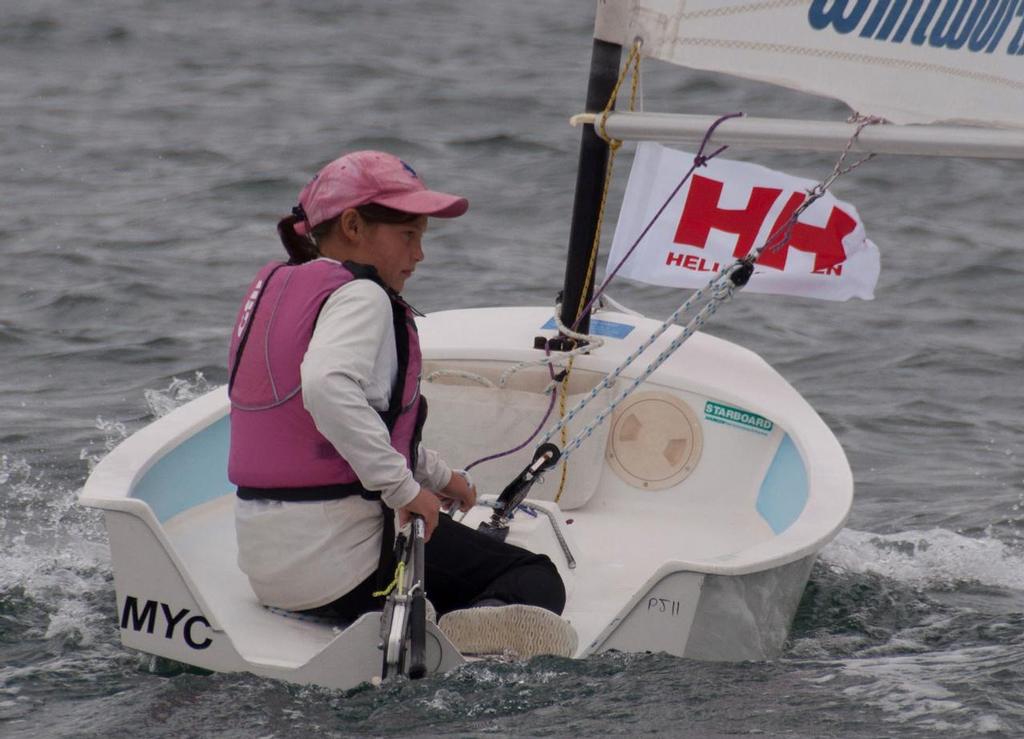 Tilly Martyn (First place in the Pj ) preparing for the start. - manly yacht club Helly Hanse Womens Challenge 2015 photo copyright Max Dzura taken at  and featuring the  class