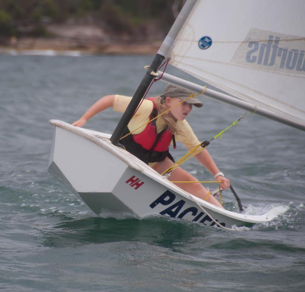 Greta  Cook taking on a challenge. (Third place in the Pj) - manly yacht club Helly Hanse Womens Challenge 2015 photo copyright Max Dzura taken at  and featuring the  class