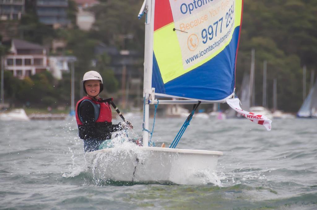 Evie Saunders (second place  in the Opti Class) - manly yacht club Helly Hanse Womens Challenge 2015 photo copyright Max Dzura taken at  and featuring the  class