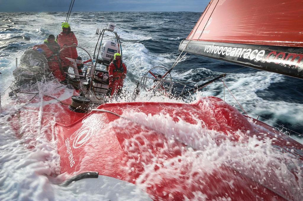 March 23, 2015. Leg 5 to Itajai onboard Dongfeng Race Team. Day 5. Good progression toward the east today © Yann Riou / Dongfeng Race Team