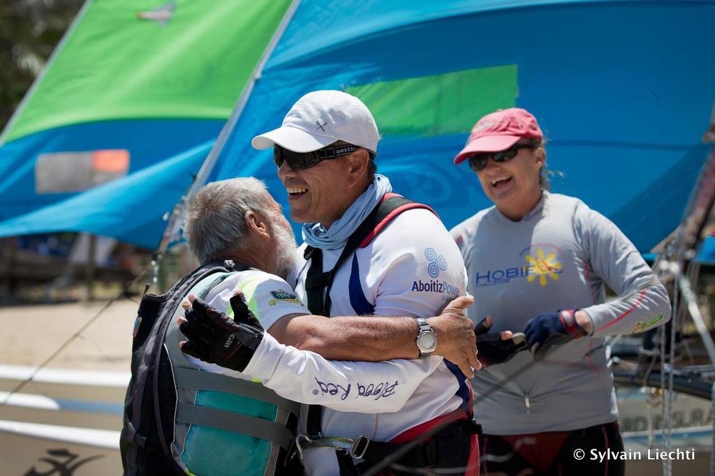 Hobie Challenge Puerto Galera Inshore race, the 18th of March 2015 © Sylvain Liechti � photo copyright Sylvain Liechti taken at  and featuring the  class
