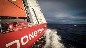March 26,2015. Leg 5 to Itajai onboard Dongfeng Race Team. Day 8. Dongfeng along the ice exclusion zone photo copyright Yann Riou / Dongfeng Race Team taken at  and featuring the  class