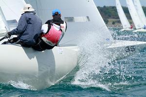 Making a splash with Magpie. - 2015 Etchells Victorian State Championship photo copyright Teri Dodds http://www.teridodds.com taken at  and featuring the  class