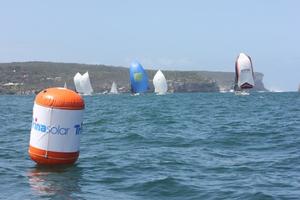 Fleet aiming at their rounding buoy - MHYC's Sydney Harbour Regatta photo copyright Pip Lodder taken at  and featuring the  class