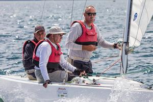 Rob Hanna’s, Free Advice, glides by. PRO Ross Wilson even asked for some… - 2015 Etchells Victorian State Championship photo copyright  John Curnow taken at  and featuring the  class