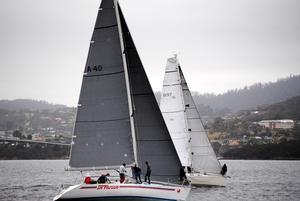 Don Calverrt's Intrigue celebrated 30 years of racing on the River Derwent by winning Group A of the COmbined Clubs Long Race Series under both AMS and IRC scoring. photo copyright Peter Campbell taken at  and featuring the  class