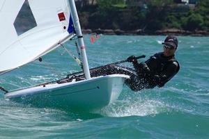 Kamonwan performs at top speed in the Laser Radial fleet - Thai Laser National Champs 2015 photo copyright Alberto Cassio taken at  and featuring the  class