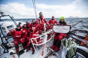 March,2015. Leg 5 to Itajai onboard MAPFRE.Rounding Cape Horn. photo copyright Volvo Ocean Race http://www.volvooceanrace.com taken at  and featuring the  class