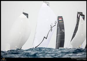 The RC44 fleet big wave sailing in Valletta Malta photo copyright MartinezStudio.es taken at  and featuring the  class