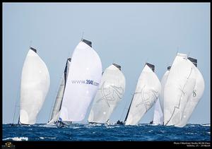 The RC44 fleet race downwind in Valletta, Malta. photo copyright MartinezStudio.es taken at  and featuring the  class