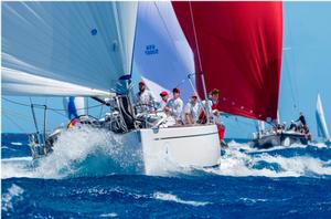 More downwind action - Rolex Swan Cup Caribbean 2015 photo copyright Nautor's Swan/Carlo Borlenghi taken at  and featuring the  class