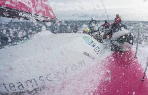 Onboard Team SCA. Day 8. Beautiful sailing conditions - Leg five to Itajai -  Volvo Ocean Race 2015 photo copyright Anna-Lena Elled/Team SCA taken at  and featuring the  class