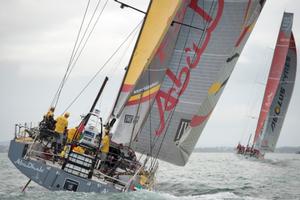 Start of leg five from Auckland (NZL) to Itajai (BRA) - Volvo Ocean Race 2015 photo copyright Chris Cameron/Volvo Ocean Race www.volvooceanrace.com taken at  and featuring the  class