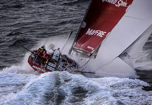Mapfre approaches tha Horn 2014 - 15 Volvo Ocean Race photo copyright Rick Tomlinson/Volvo Ocean Race http://www.volvooceanrace.com taken at  and featuring the  class
