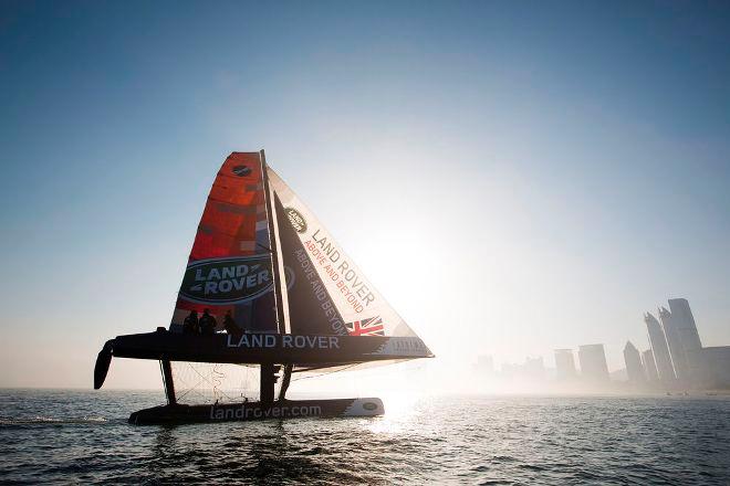 Land Rover Extreme 40 in Qingdao 2013 – The Series returns to China for the Land Rover Extreme Sailing Series™ Act 3 Qingdao. - Extreme Sailing Series™ © Lloyd Images