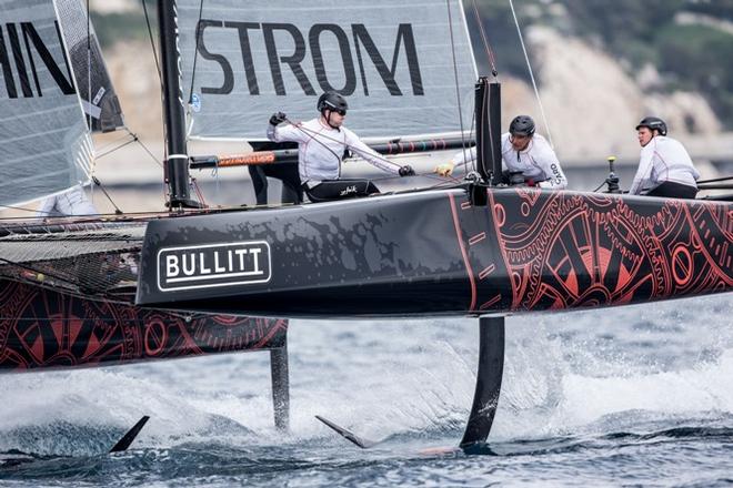 Chris Draper demonstrated his experience at the helm of ARMIN STROM - 2015 Bullitt GC32 Racing Tour © Sander van der Borch / Bullitt GC32 Racing Tour