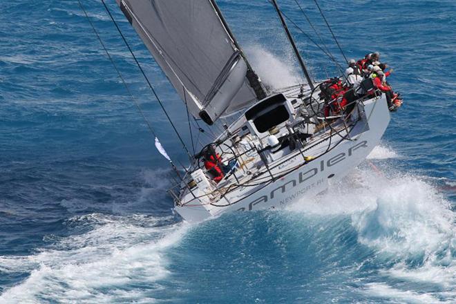 George David's Rambler 88 in the 2015 RORC Caribbean 600 © Tim Wright/Photoaction.com