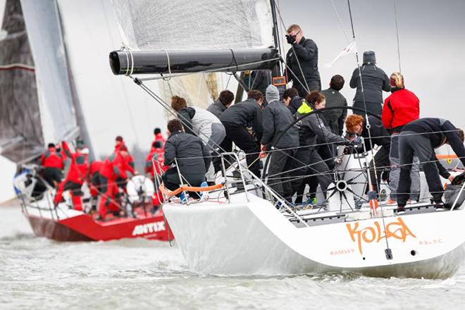 Annabel Vose helmed the Farr 45 Kolga to fourth place today. © Paul Wyeth / www.pwpictures.com http://www.pwpictures.com