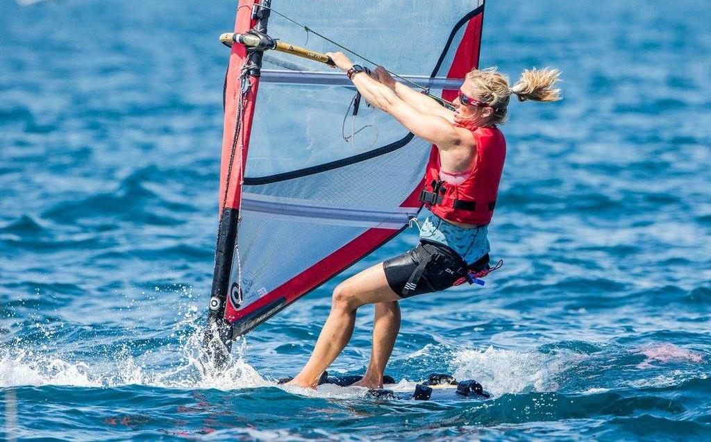Womens RS:X - Day 3 of the ISAF Sailing World Cup in Hyeres, France ©  Jesus Renedo / Sailing Energy http://www.sailingenergy.com/