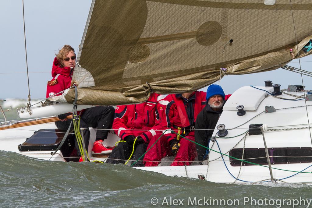 Kerrie Goodall on the tiller of Three Ring Circus. - 2015Port Phillip Women's Championship Series photo copyright  Alex McKinnon Photography http://www.alexmckinnonphotography.com taken at  and featuring the  class