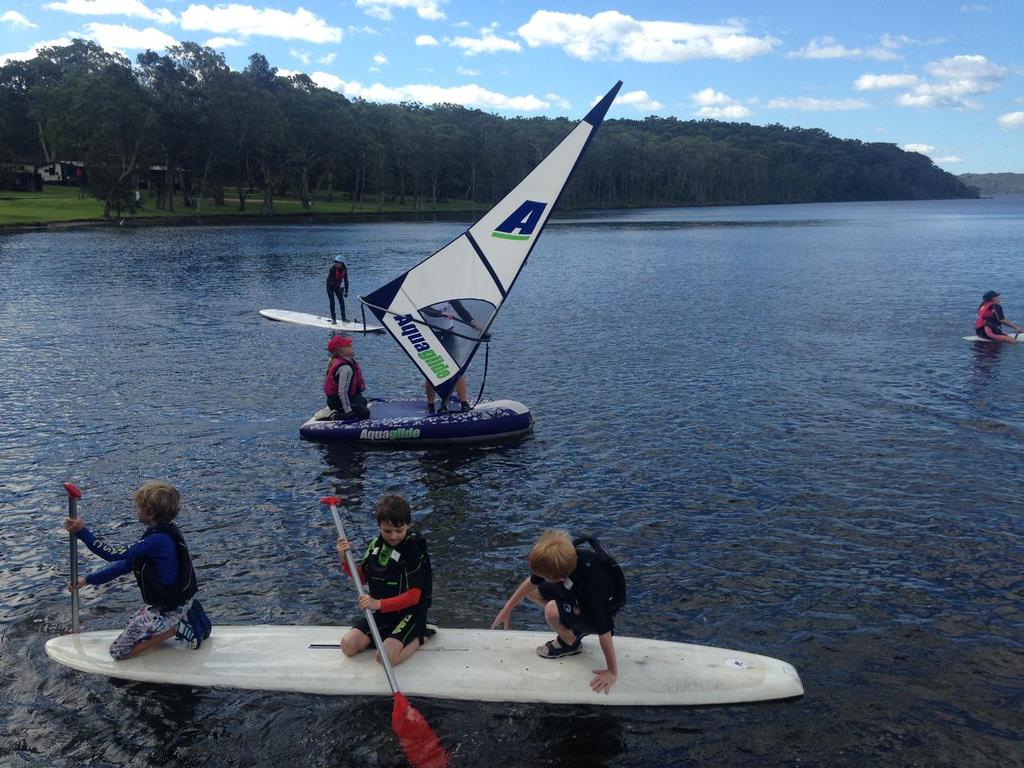 H2O Kids Holiday Camp - Windsurfing and SUPing © H2O Sports Academy Australia