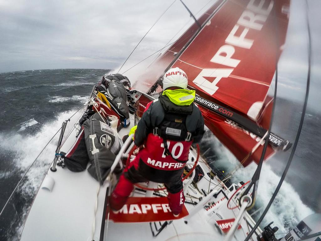 April 1, 2015. Leg 5 to Itajai onboard MAPFRE. Day 14.  The view from the stern - Volvo Ocean Race 2014/15 photo copyright Francisco Vignale/Mapfre/Volvo Ocean Race taken at  and featuring the  class