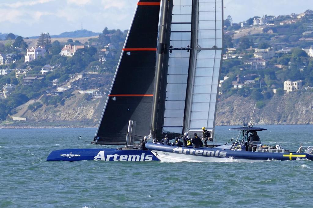 Artemis Racing, San Francisco Bay, April 9, 2015 © John Navas 