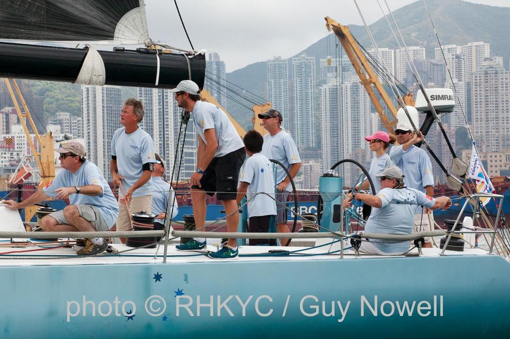San Fernando Race 2015. Antipodes looking for the breeze. photo copyright  RHKYC/Guy Nowell http://www.guynowell.com/ taken at  and featuring the  class