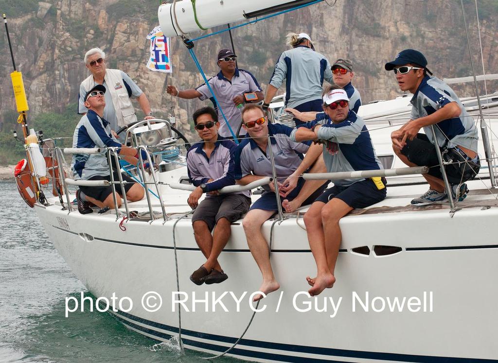 San Fernando Race 2015. Xena, weight to leeward. photo copyright  RHKYC/Guy Nowell http://www.guynowell.com/ taken at  and featuring the  class