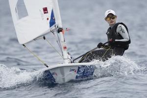 Dongshuang Zhang - ISAF Sailing World Cup Hyeres photo copyright  Franck Socha / ISAF Sailing World Cup Hyeres http://swc.ffvoile.fr/ taken at  and featuring the  class