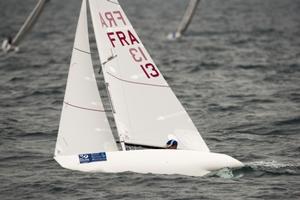 France's Damien Seguin - ISAF Sailing World Cup Hyeres photo copyright  Franck Socha / ISAF Sailing World Cup Hyeres http://swc.ffvoile.fr/ taken at  and featuring the  class