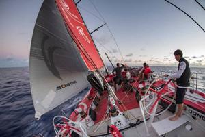 Onboard Dongfeng Race Team – There's a little captain in each of us - Leg six to Newport – Volvo Ocean Race 2015 photo copyright  Sam Greenfield / Volvo Ocean Race taken at  and featuring the  class