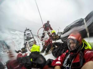 Onboard MAPFRE - Hiding from the big waves and the insane wind - Leg five to Itajai -  Volvo Ocean Race 2015 photo copyright Francisco Vignale/Mapfre/Volvo Ocean Race taken at  and featuring the  class