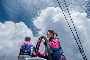 El Día de la Tierra, vista desde el océano - Leg six to Newport – Volvo Ocean Race 2015 photo copyright Corinna Halloran / Team SCA taken at  and featuring the  class
