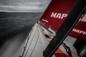 Onboard MAPFRE - Sailing full speed towards Isla de los Estados - Leg five to Itajai -  Volvo Ocean Race 2015 photo copyright Francisco Vignale/Mapfre/Volvo Ocean Race taken at  and featuring the  class