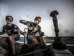 Act2 - Muscat Oman Air - Stevie Morrison and Ed Powys - Extreme Sailing Series 2015. photo copyright Mark Lloyd http://www.lloyd-images.com taken at  and featuring the  class