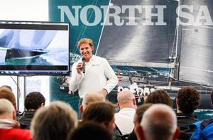 Ken Read, North Sails President, giving a presentation during the Volvo Ocean Race stopover in Newport, RI photo copyright Paul Wyeth / www.pwpictures.com http://www.pwpictures.com taken at  and featuring the  class