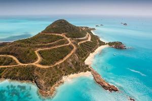 The beautiful Pearns Point, Antigua captured from the helicopter during the Pearns Point Round Antigua Race photo copyright Paul Wyeth / www.pwpictures.com http://www.pwpictures.com taken at  and featuring the  class